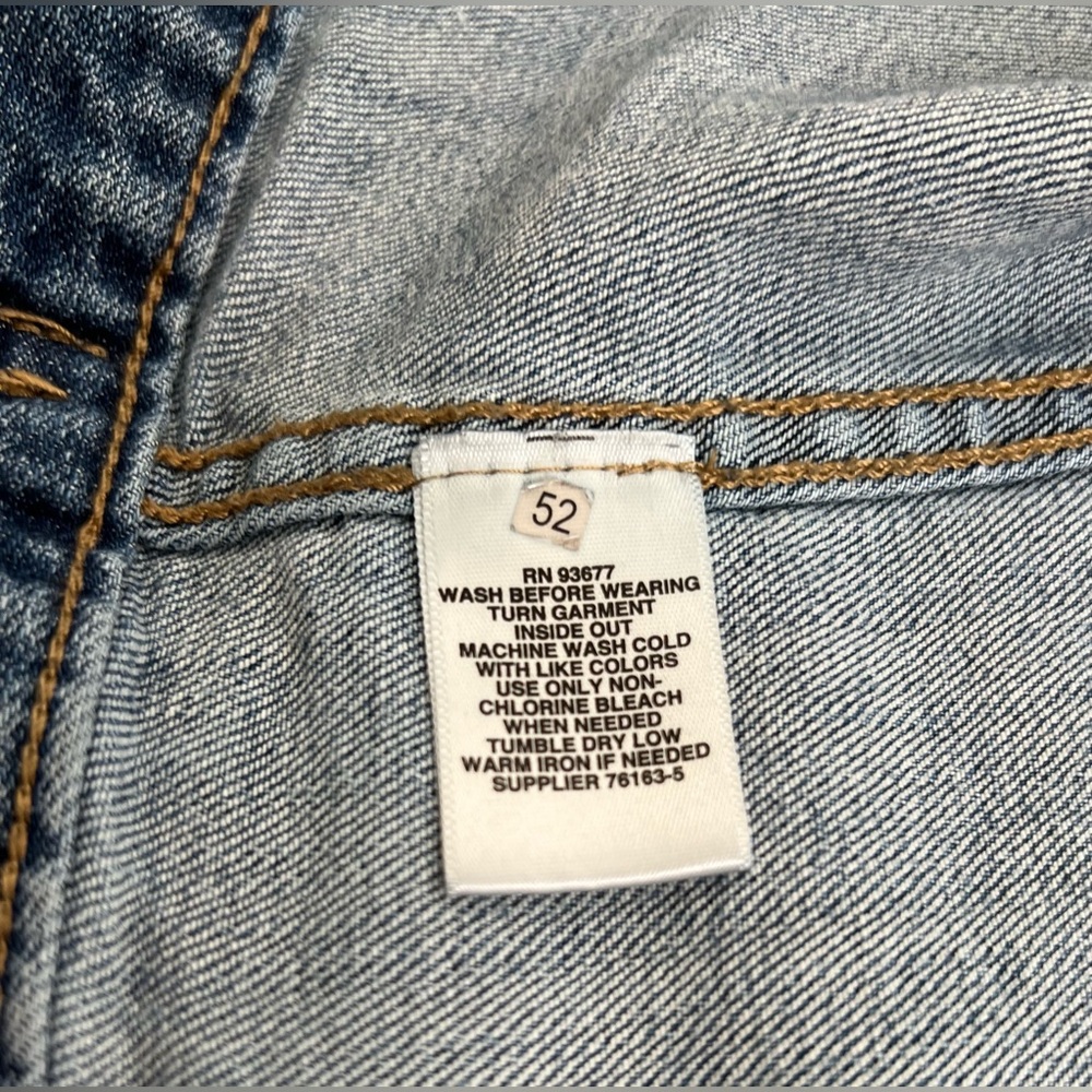 Liz Claiborne Denim blue Womens Jacket X Large Button Front Pockets - Picture 7 of 9